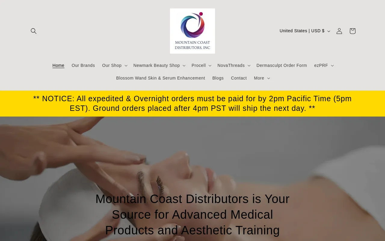 Mountain Coast Distributors screenshot