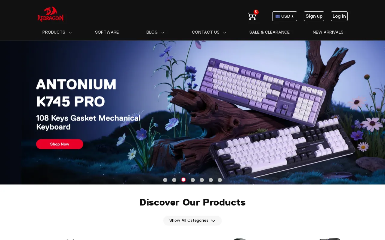 Redragonshop screenshot