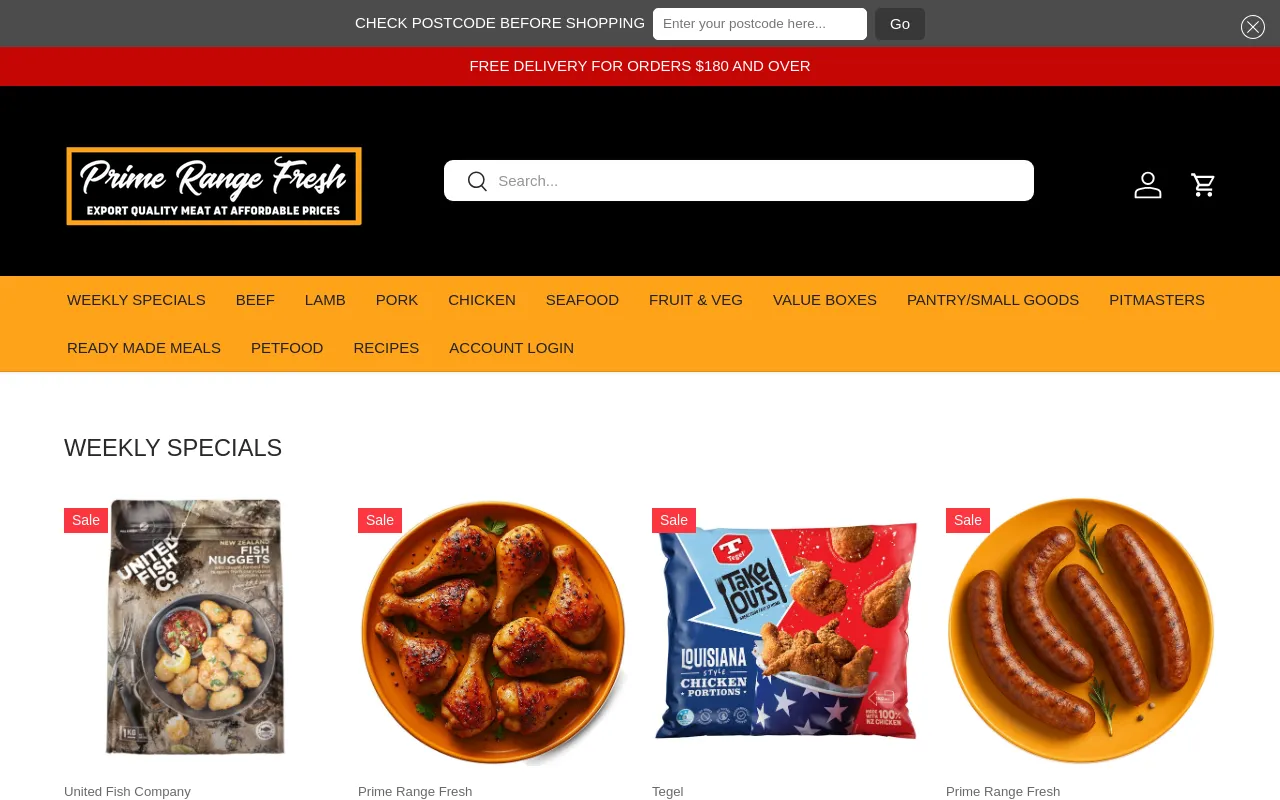 Prime Range Fresh screenshot