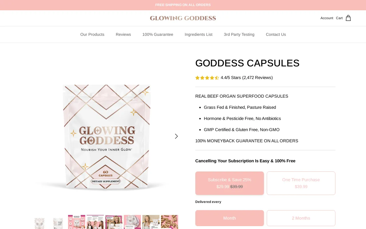 Glowing Goddess screenshot