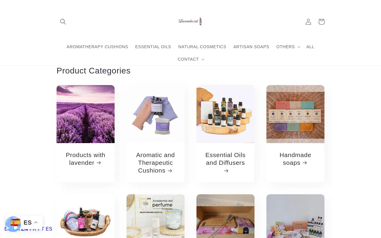 www.lavanda.cat screenshot
