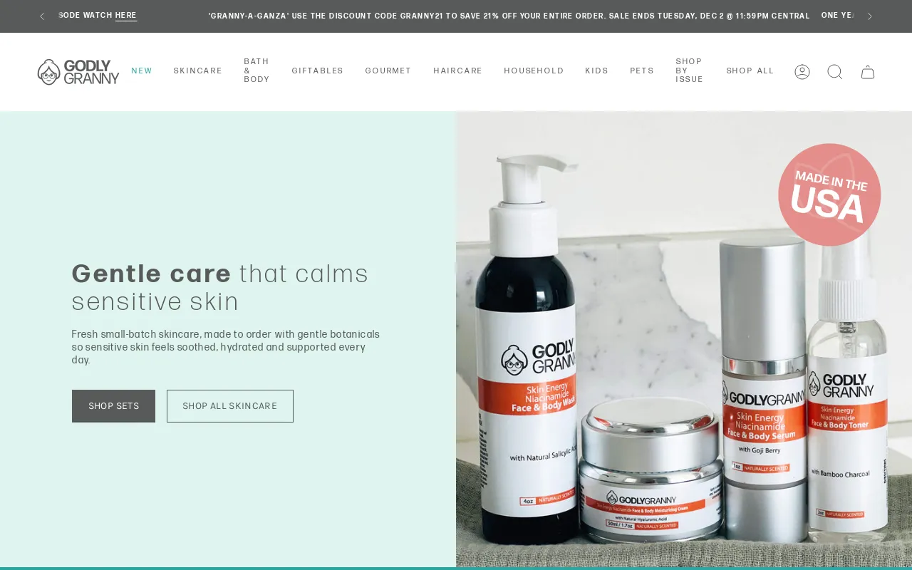 Godly Granny website screenshot