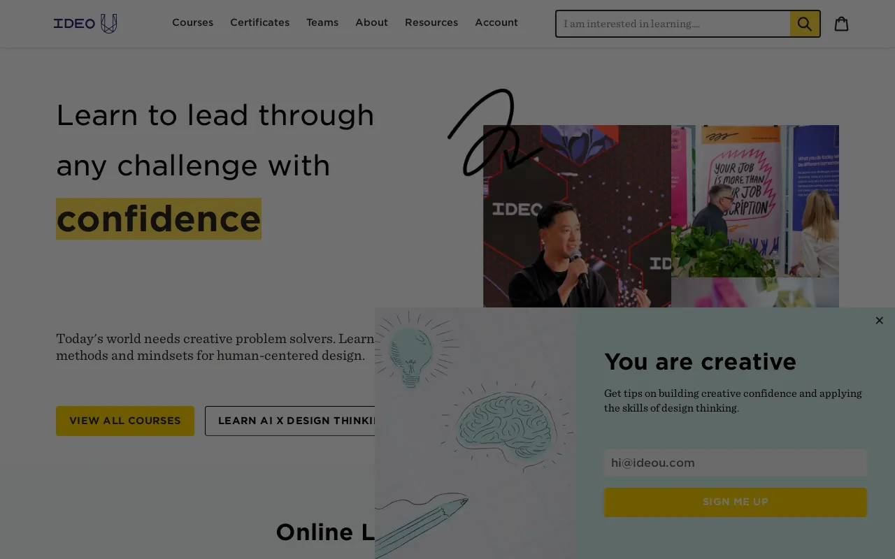 IDEO U screenshot