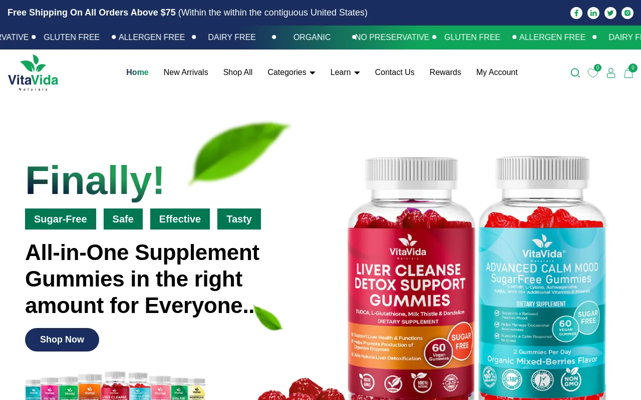 VitaVida Naturals screenshot