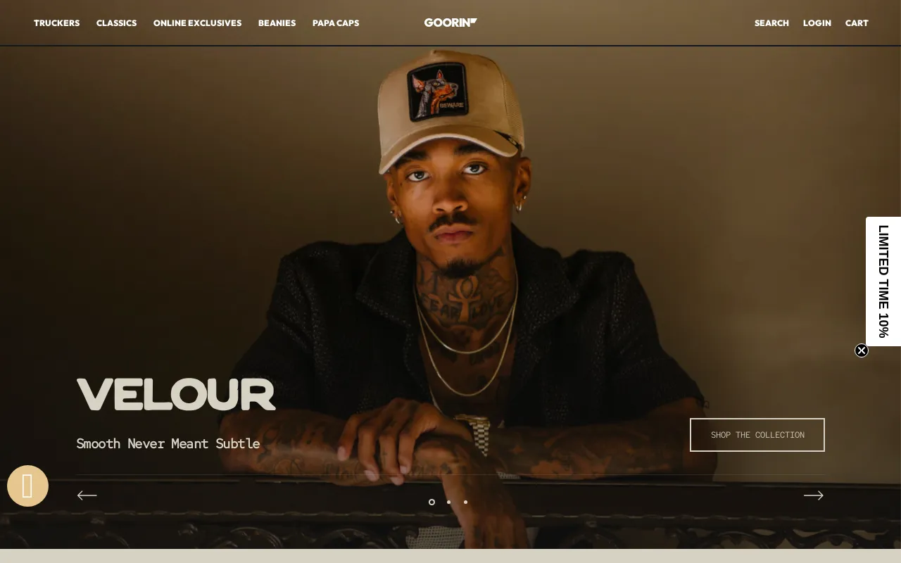 Goorin Bros. screenshot