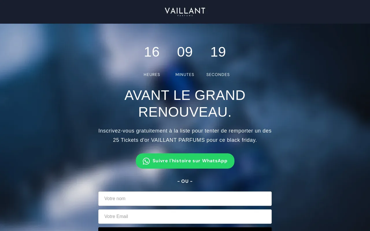 Vaillant Parfums screenshot