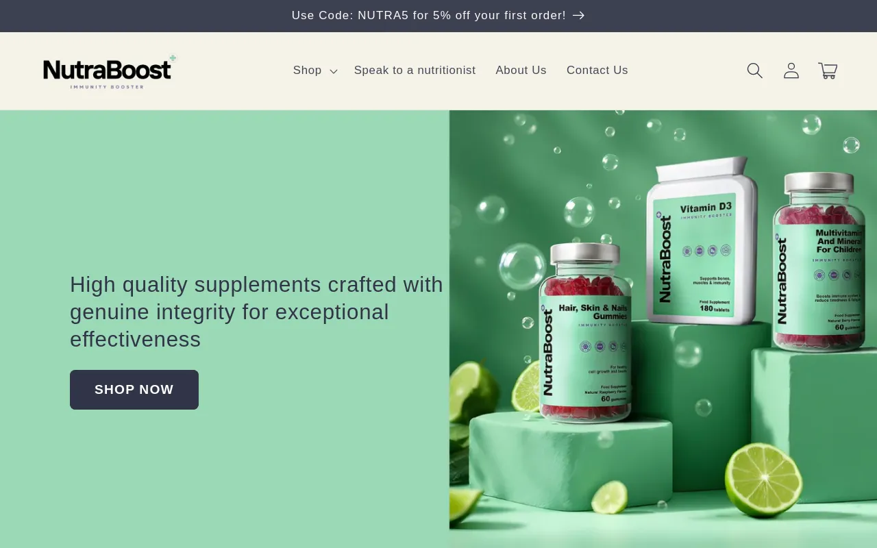 NutraBoost screenshot