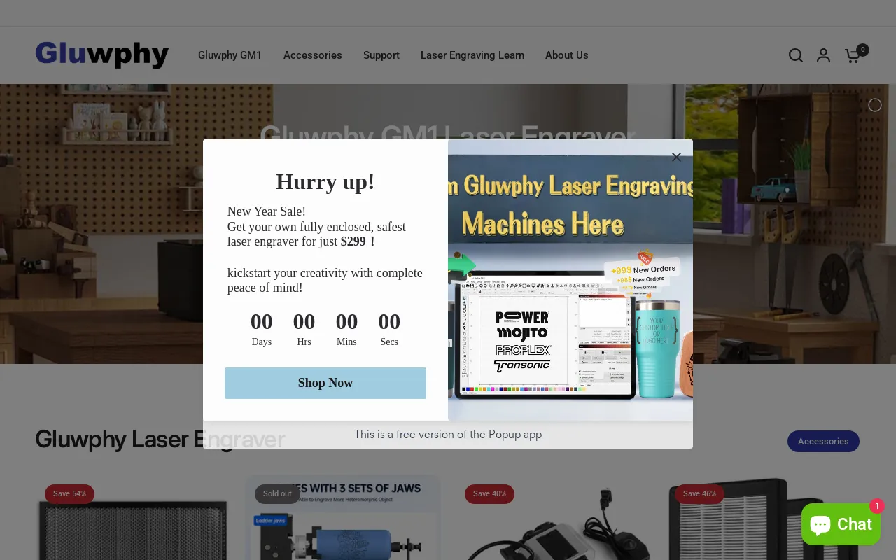 gluwphy.com website screenshot