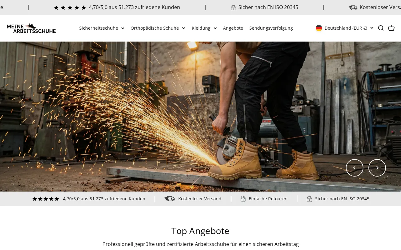 Meinearbeitsschuhe screenshot