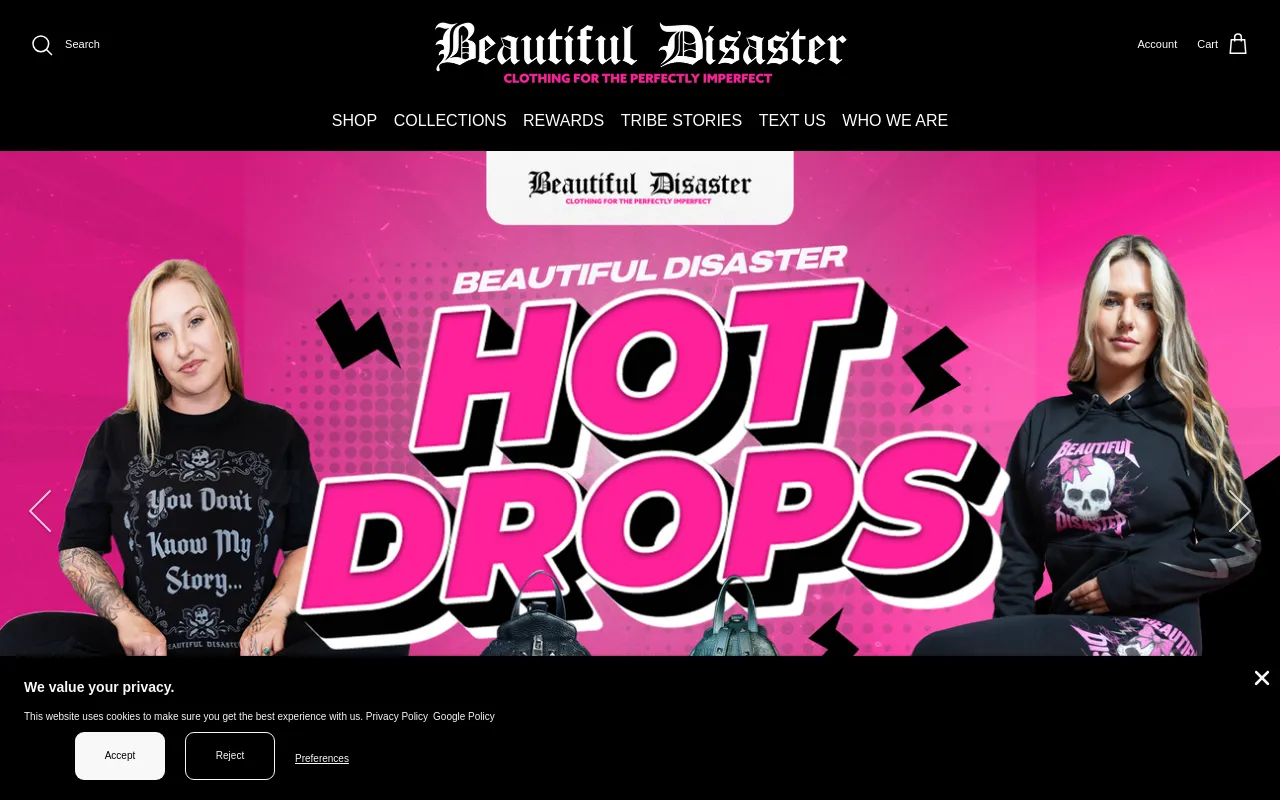 Beautiful Disaster Clothing screenshot