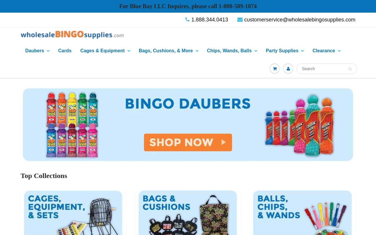 Wholesale Bingo Supplies screenshot