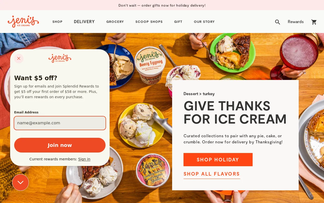 Jeni's Splendid Ice Creams screenshot