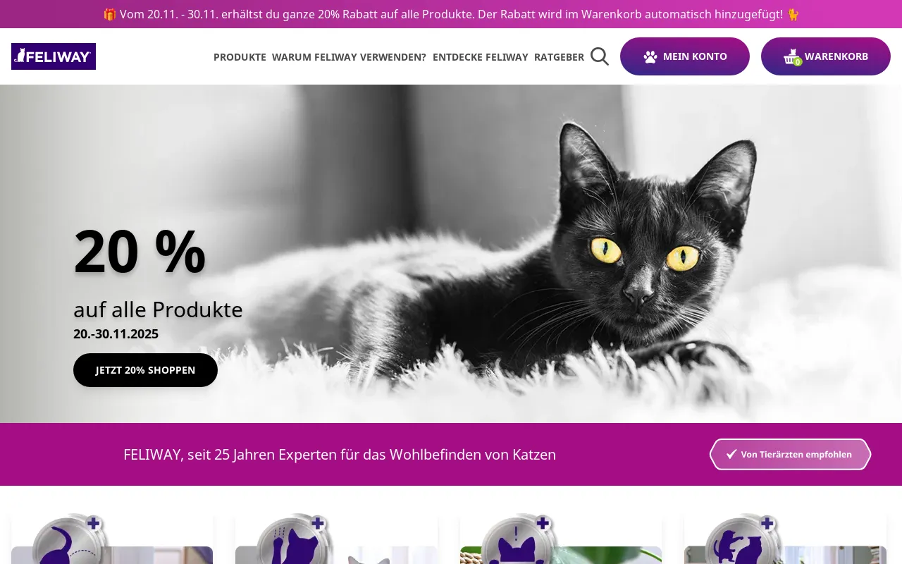 Katzen entspannen mit FELIWAY screenshot