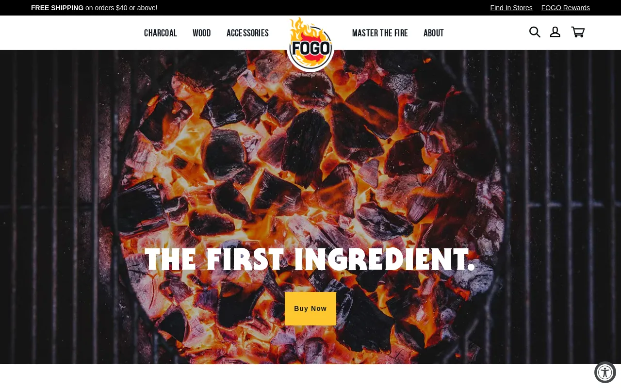 FogoCharcoal.com screenshot