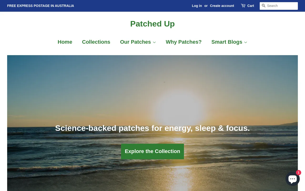 Patched Up website screenshot