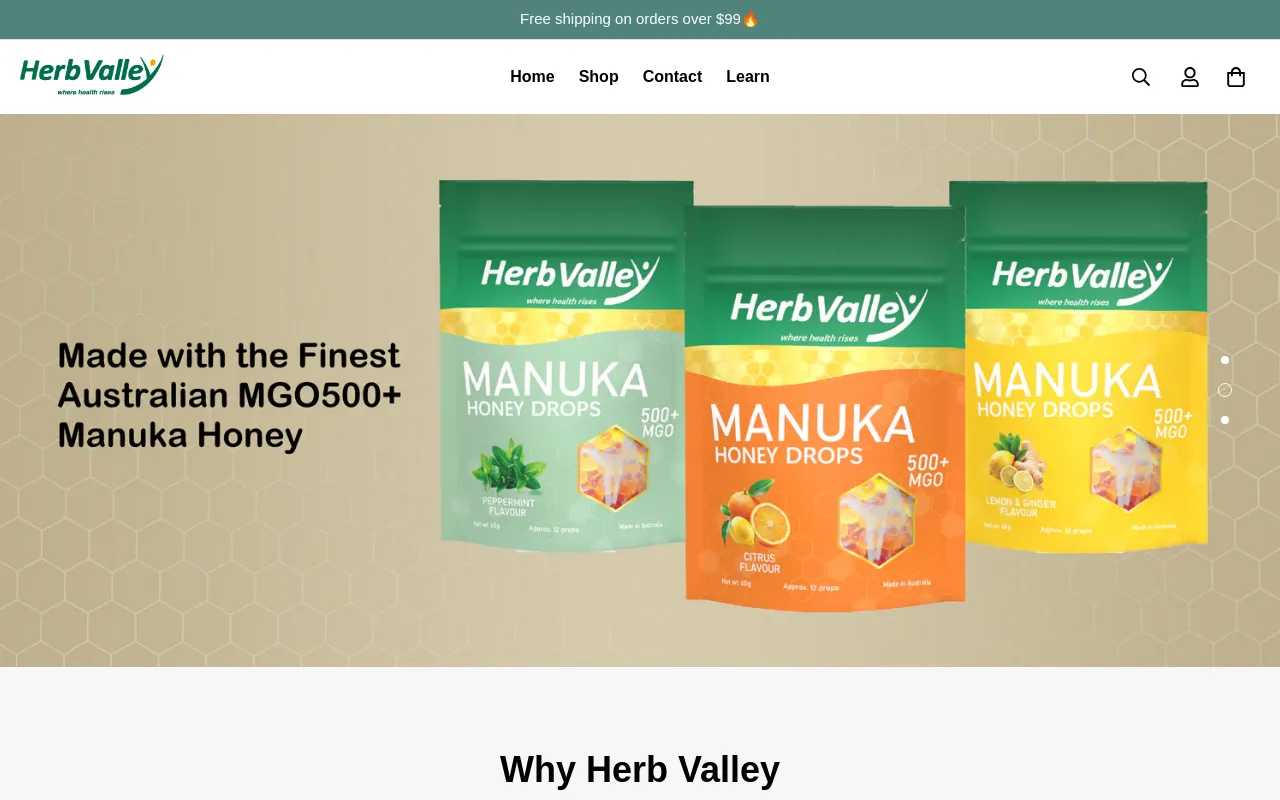 herbvalley.com.au screenshot