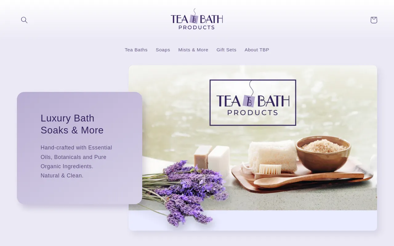 Tea Bath Products screenshot