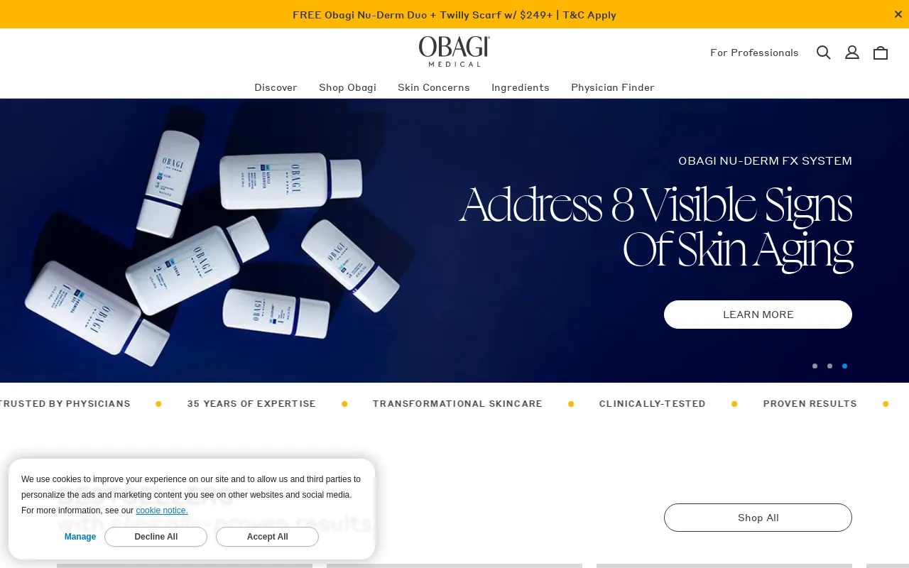 Obagi screenshot