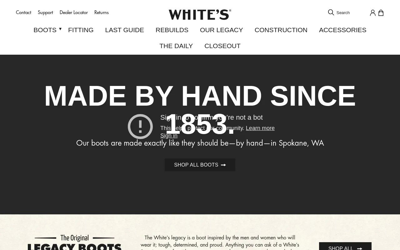 Whites Boots Shop screenshot