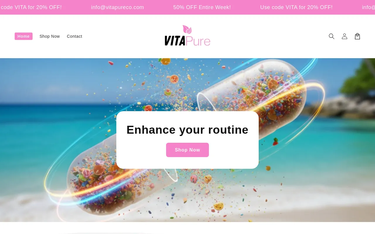 VitaPure Co website screenshot