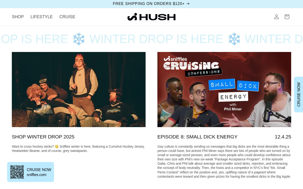 Sniffies HUSH screenshot