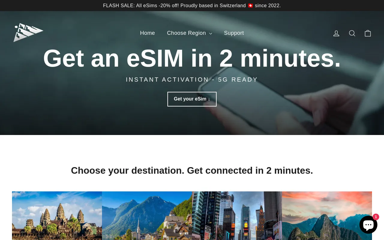 AlpineSIM eSIM screenshot