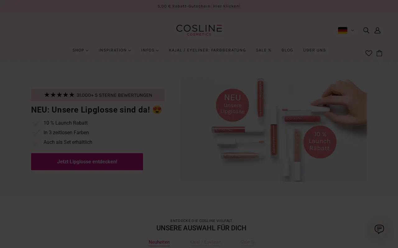 COSLINE Cosmetics screenshot