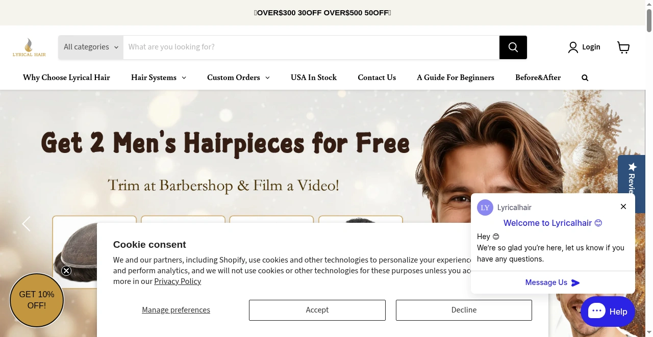 Lyricalhair screenshot