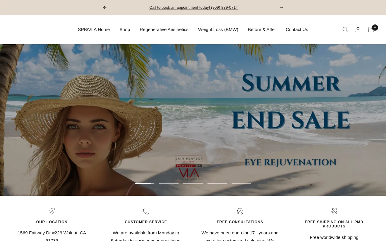 store.skinperfectbrothers.com screenshot