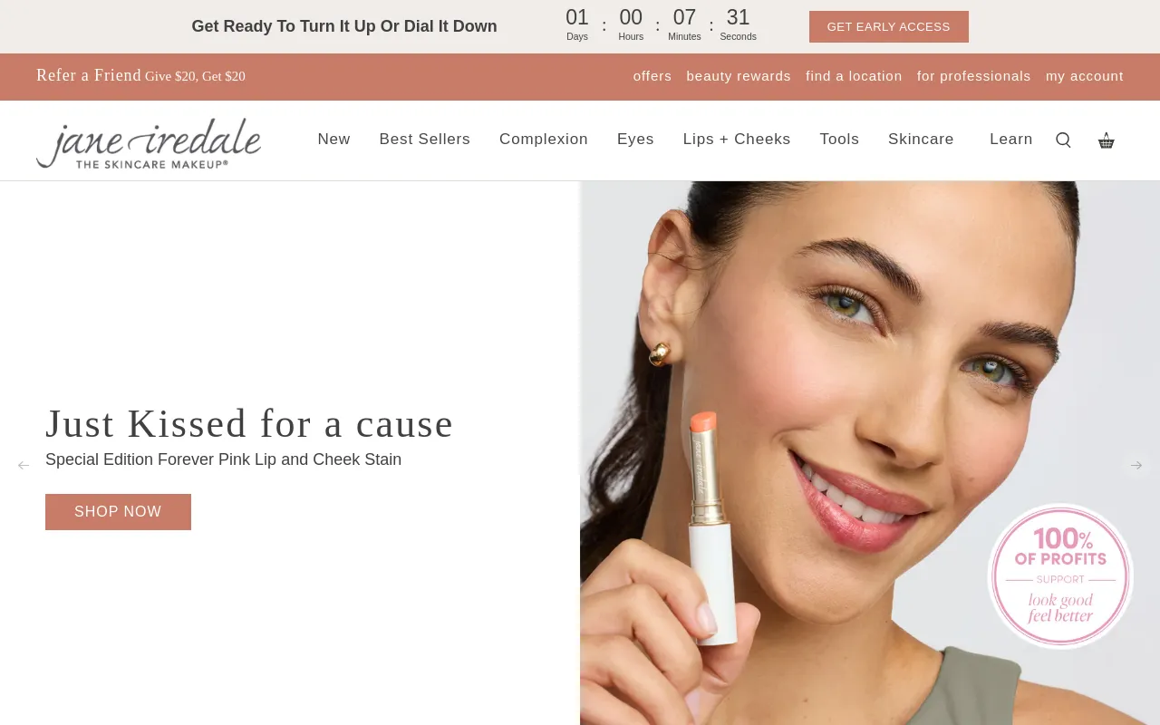 Jane Iredale screenshot