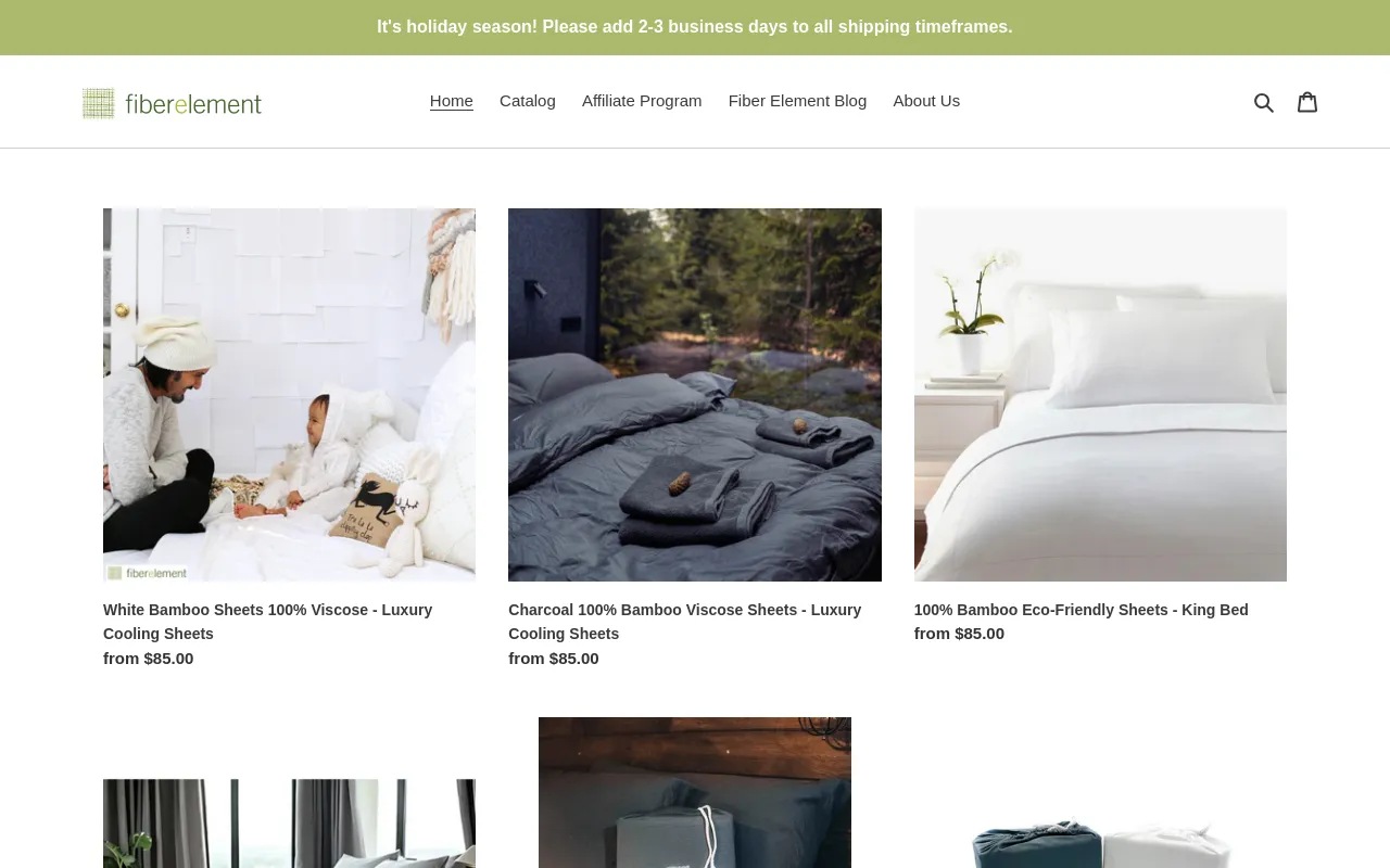 Fiber Element Bamboo Sheets screenshot
