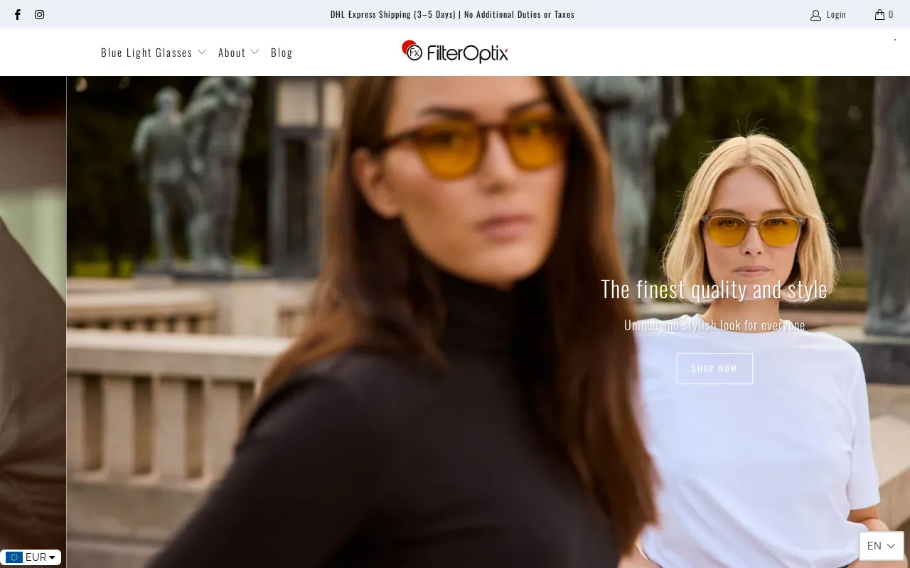 Filter Optix screenshot
