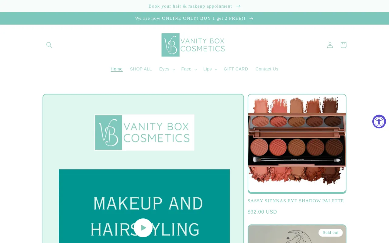 Vanity Box Cosmetics screenshot