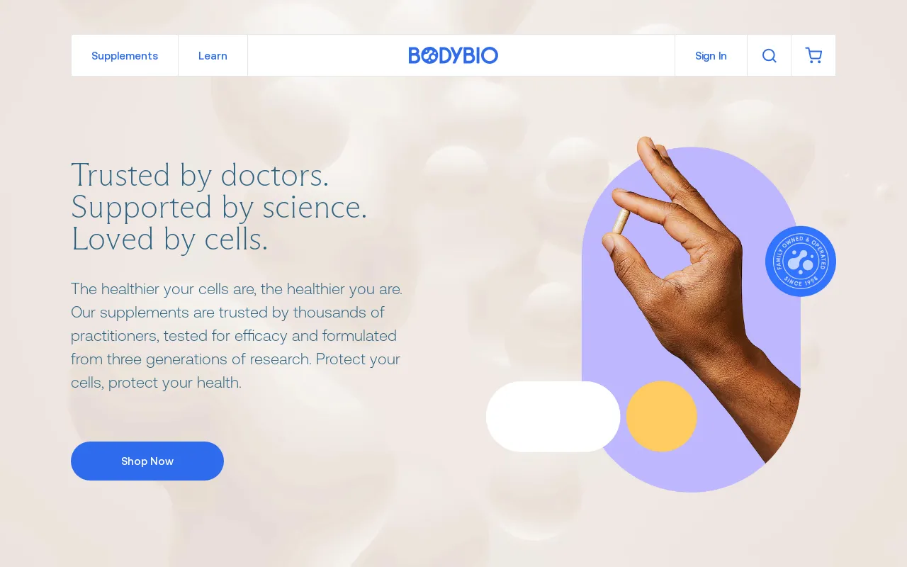 BodyBio UK screenshot