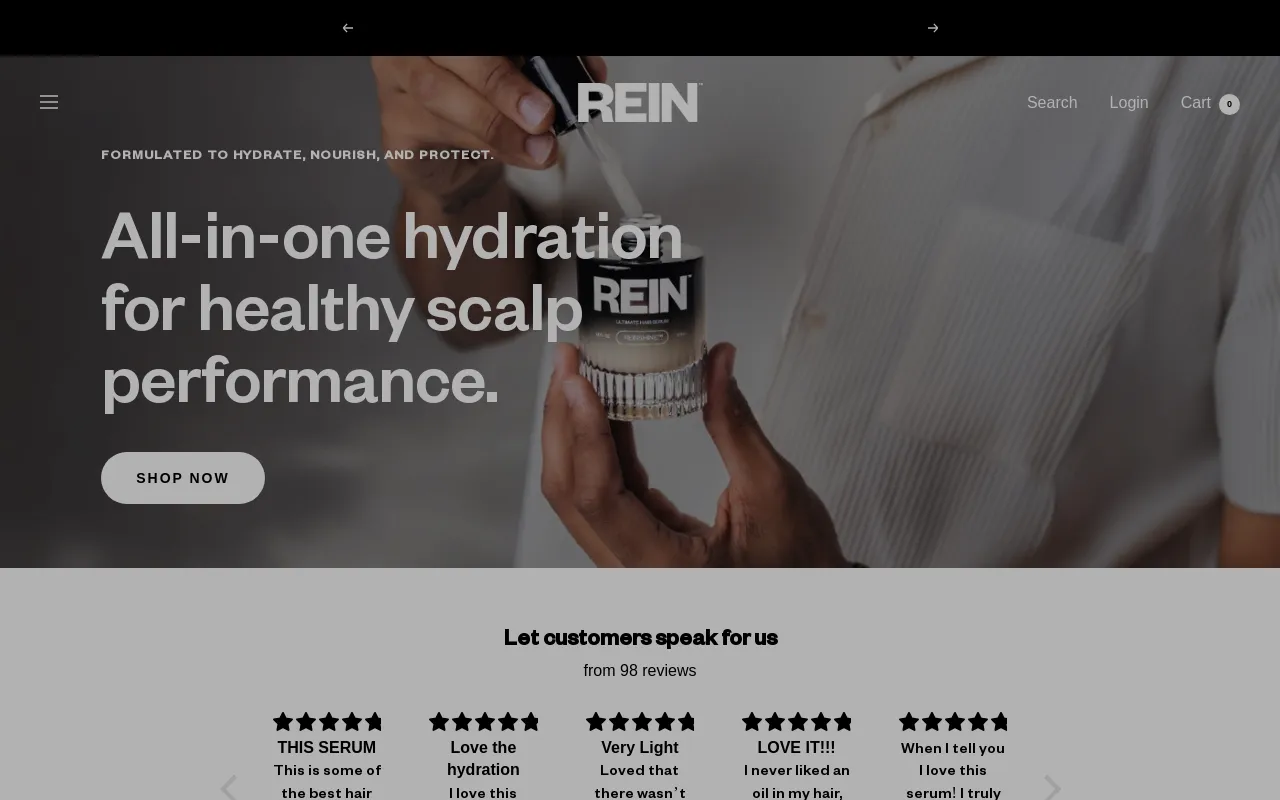 REIN website screenshot