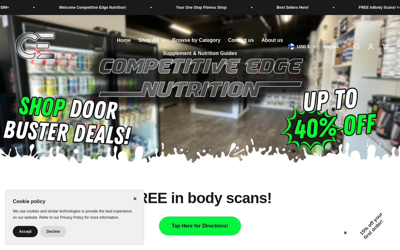 Competitive Edge Nutrition screenshot