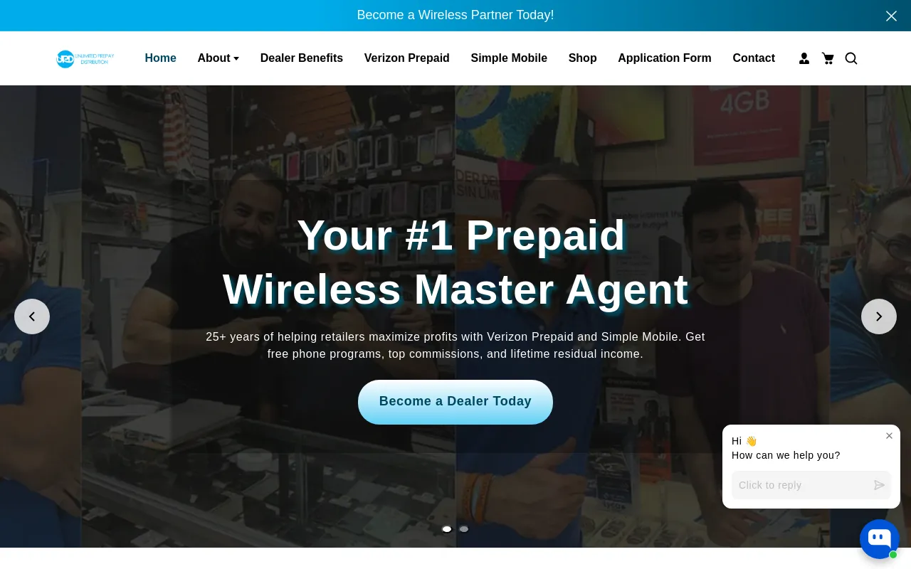 Unlimited Prepay Distribution screenshot