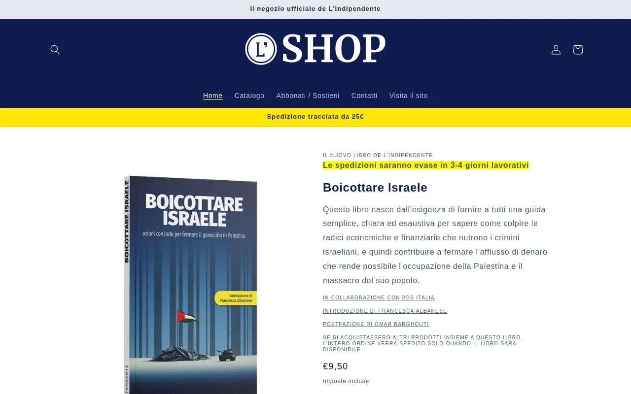 L'Indipendente Shop screenshot