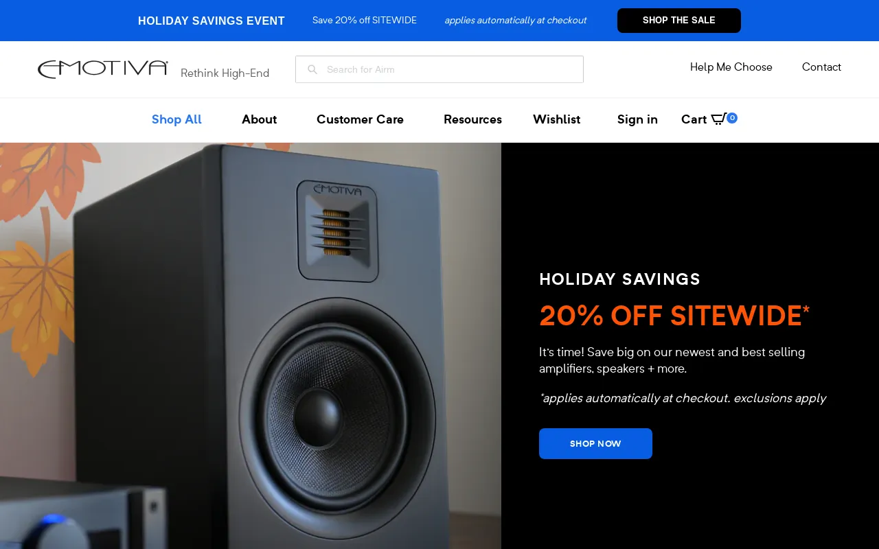 Emotiva Audio Corporation screenshot
