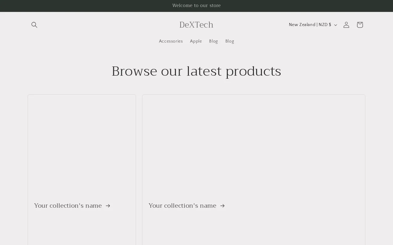DeXTech website screenshot