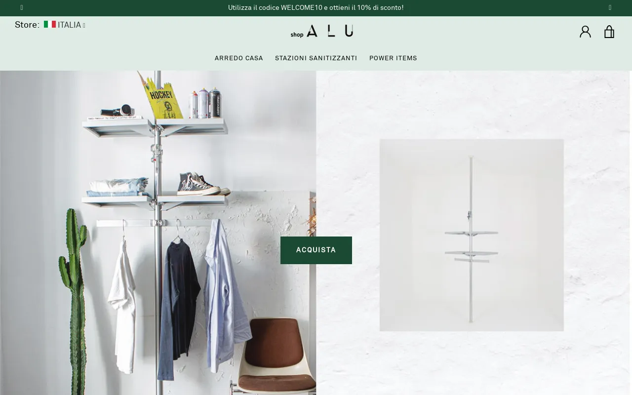 SHOP ALU ITALIA screenshot