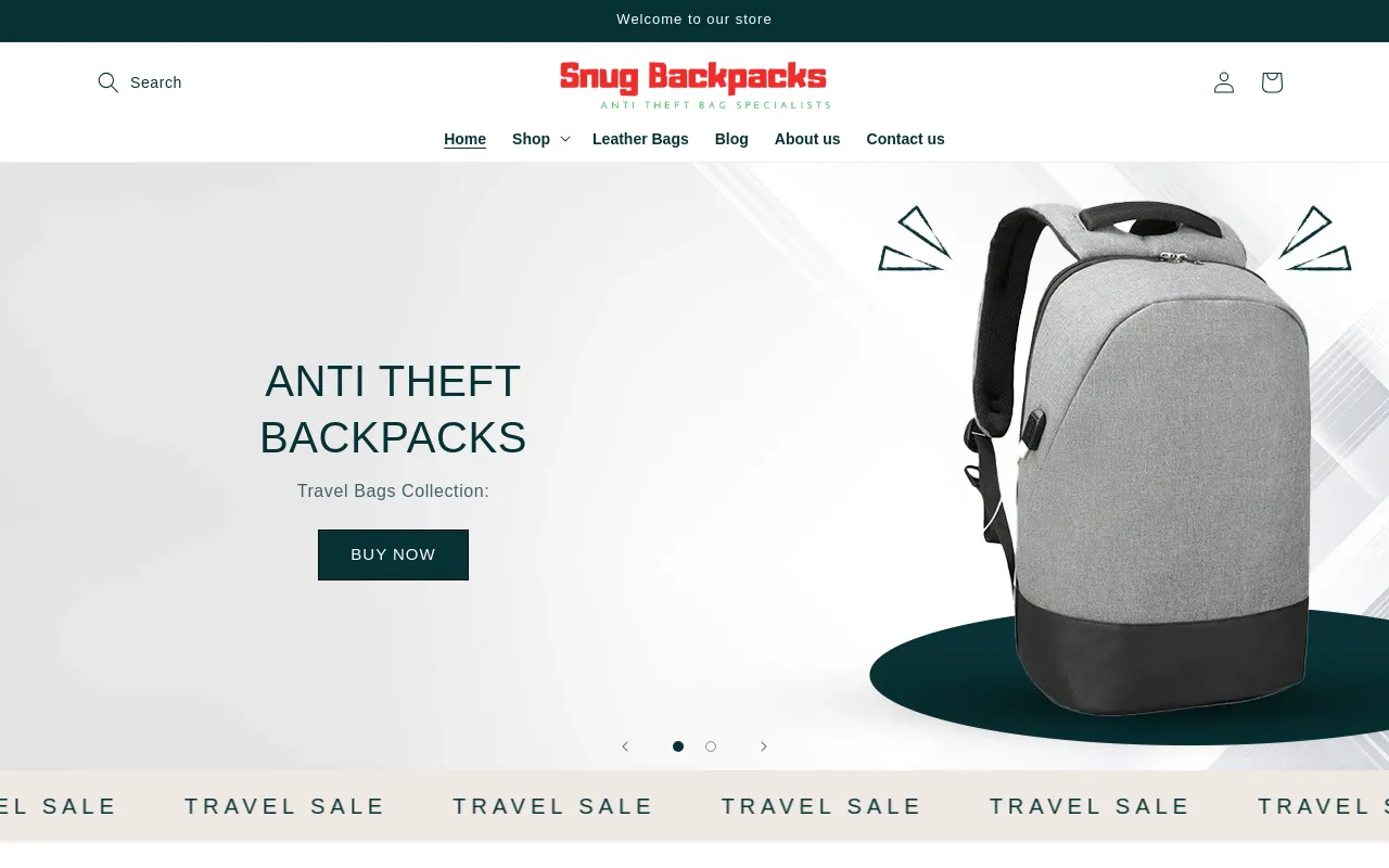 Anti Theft Backpack screenshot