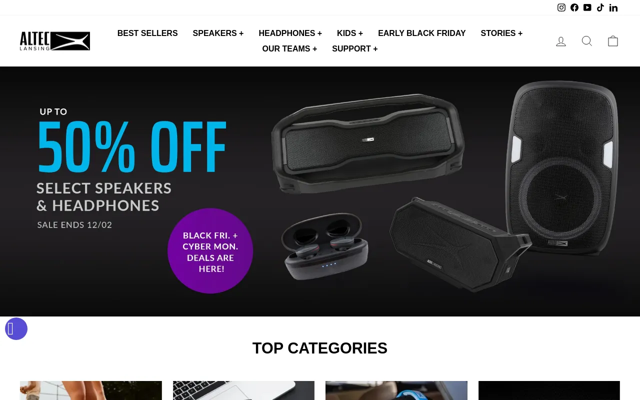 Altec Lansing screenshot