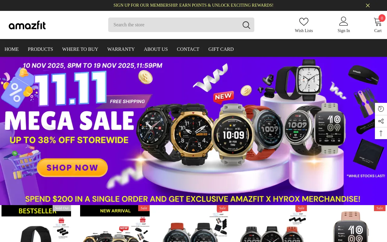 Amazfit Singapore screenshot