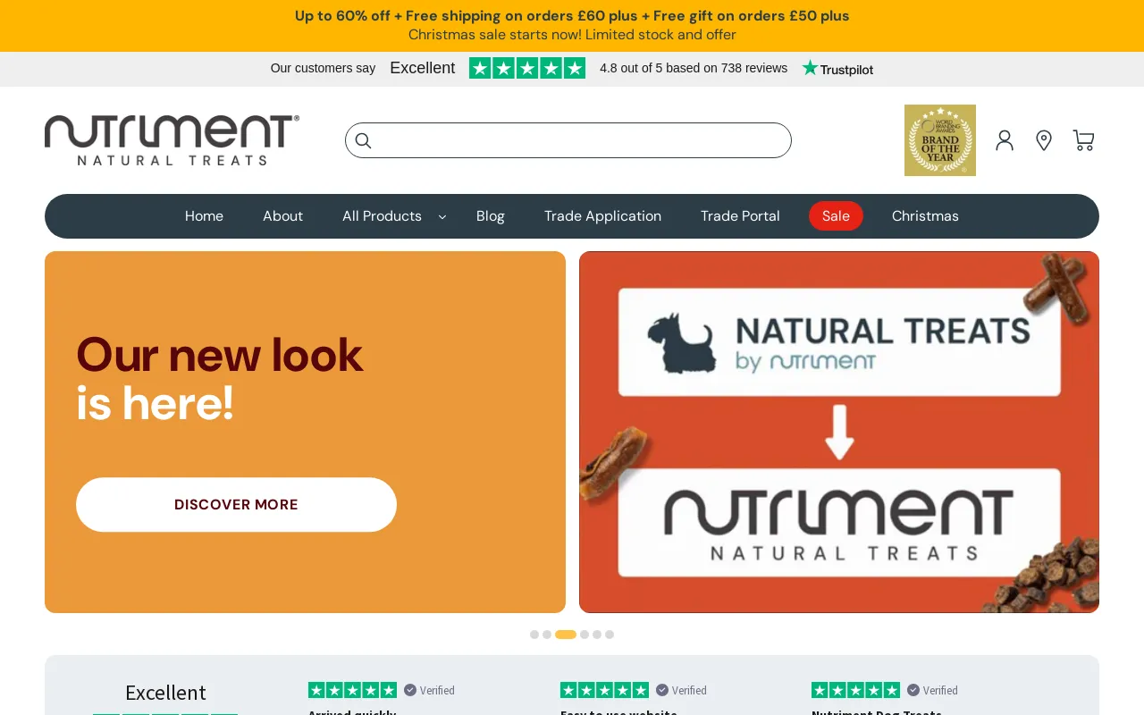 www.natural-treats.co.uk screenshot