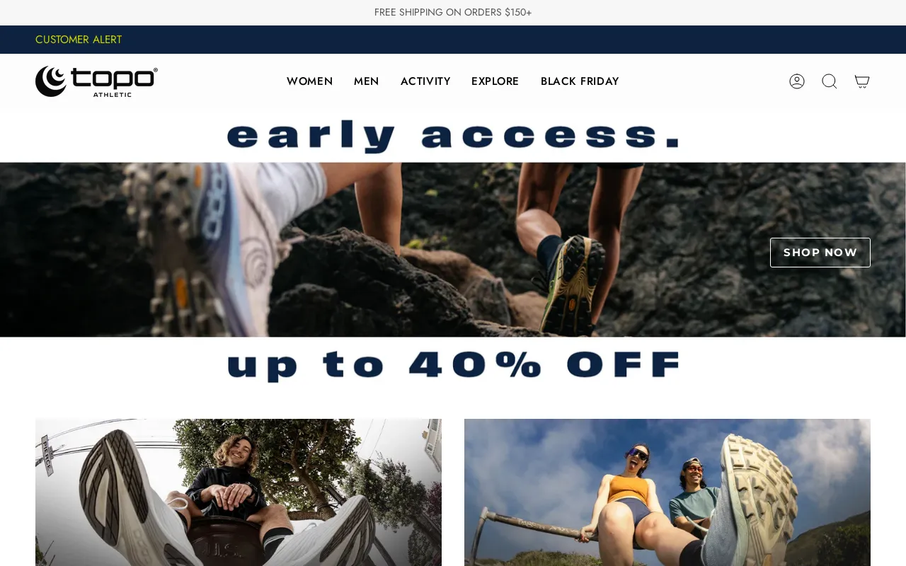 Topo Athletic Australia screenshot