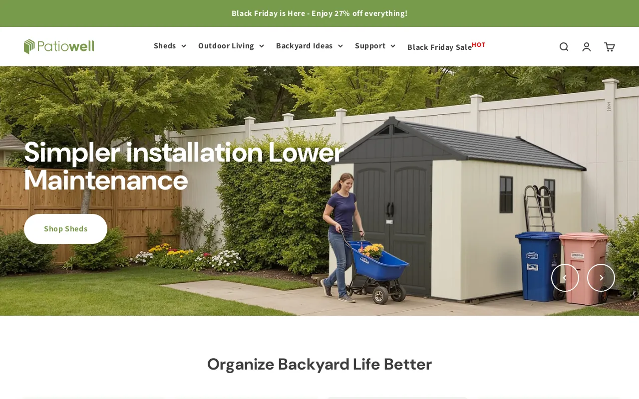 Patiowell Outdoor Storage Solutions screenshot