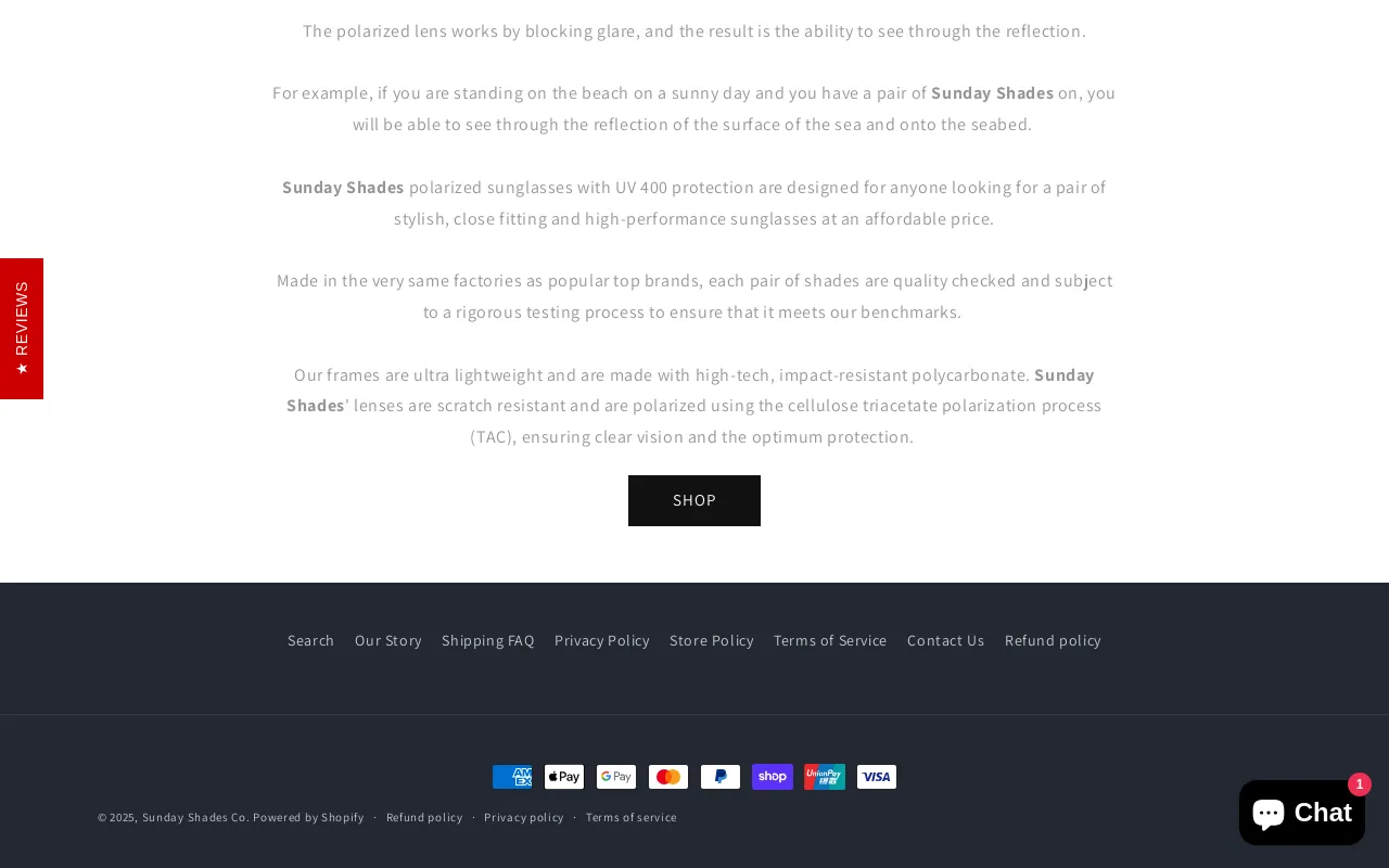 Sunday Shades Co. screenshot