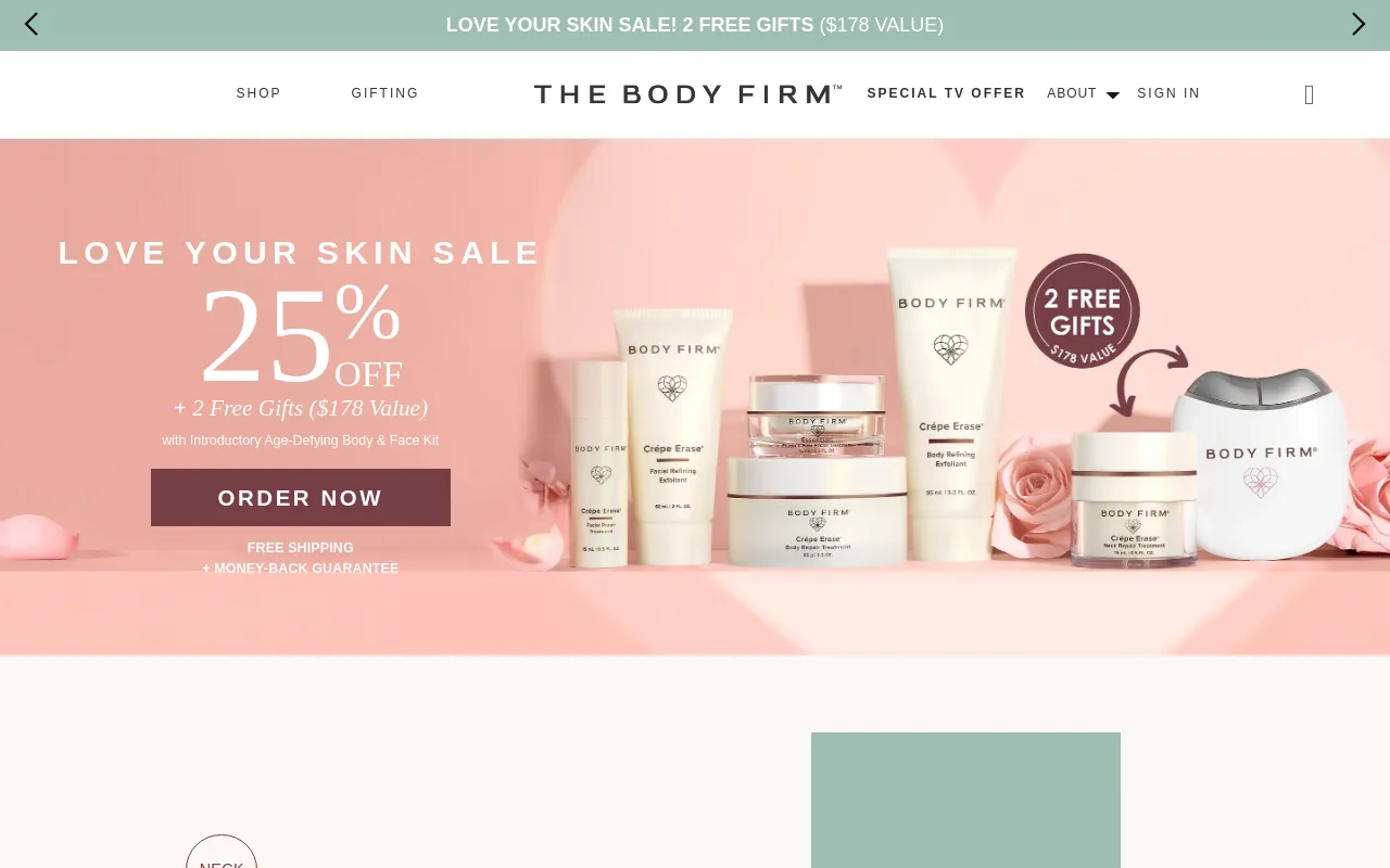 The BodyFirm screenshot