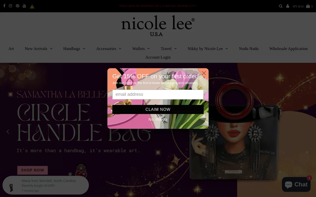 Nicole Lee Online screenshot